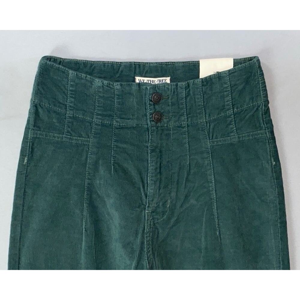 We The Free People OB1756745 Jayde Cord Flare Jeans in Huntress Green. Womens 29 - Picture 4 of 8